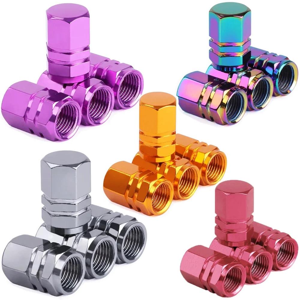 Tire Valve Stem Caps Decorative Tires Accessories Aluminum Alloy Nipple Wheel Caps For Cars Motorcycles Bicycle Cover Dustproof Stem Caps1