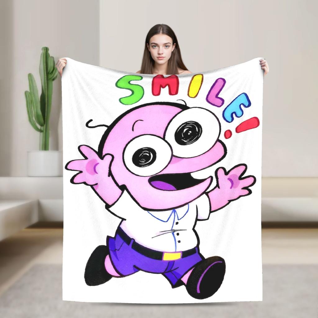 Smiling Friends Flirting Alan Bliblie Pim Blanket Quality Super Warm Bedding Throws Spring Boy Girl Couch Bed Graphic Bedspread