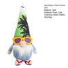 Yousheng Summer Gnomes Decoration Cute Beach Plush Gnome Figurines Wearing Flip-Flops Hawaiian Style Elf Dwarf Ornament for Home Farmhouse Tiered Tray
