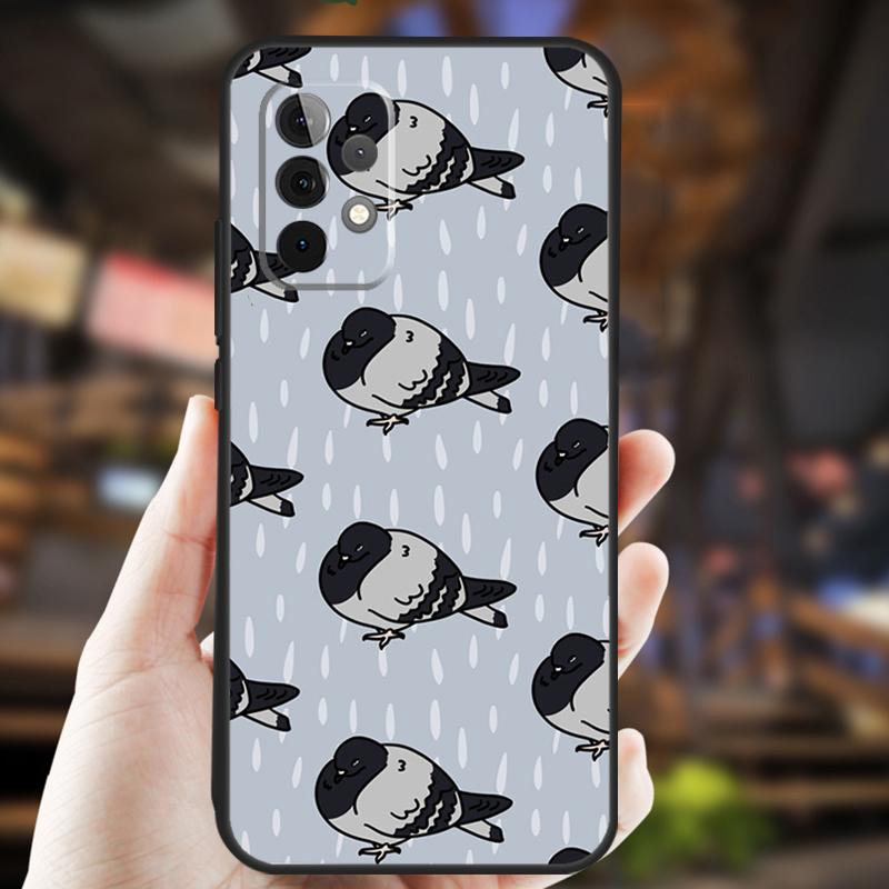 Голуби Птица Птицы Стая Чехол Для Samsung Galaxy A26 A54 A14 A36 A16 A33 A56 A15 A55 A53 A35 A22 A32 A52 A34 A05 A06