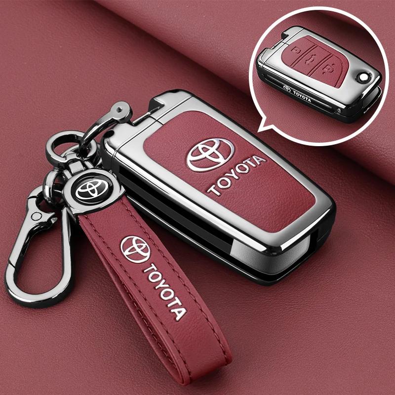 Металлический Чехол-Крышка для Автомобильного Брелока Toyota Camry RAV4 Forturner Hilux Auris Corolla Avensis Verso Yaris Aygo Scion TC IM
