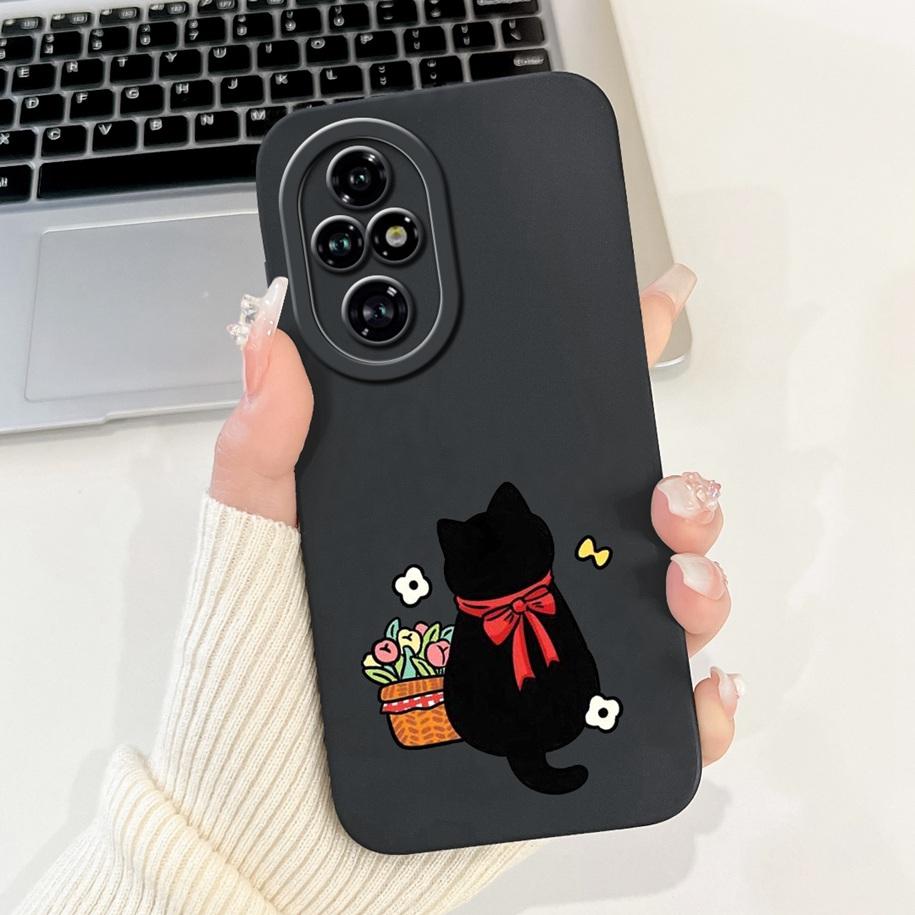 For Honor 200 Pro 5G Case ELP-AN00 Cover Cute Cartoon Panda Cat Shockproof Fundas For Honor200 Pro Bumper on Honor 200Pro Hoesje