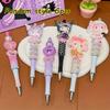 6 шт. HelloKitty Sanrio Мультфильм Аниме Куроми Водяной Алмаз Вращающаяся Шариковая Ручка Sanrio Шариковая Ручка с Бусинами Учебные Принадлежности для Студентов Подарок Задняя