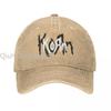 Korn Rock Music Unisex Baseball Caps Distressed Cotton Caps Hat Retro Outdoor All Seasons Travel Headwear