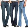 Jeans Men Men's Boot Cut Leg Flared Loose Fit High Waist Male Designer Classic Denim Jeans