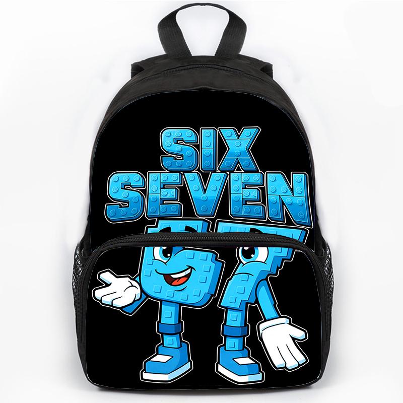 Steal A Brainrot Six Seven Backpack For Primary School Students Bags Brainrot 67 Backpack 3D Cartoon School Bag for Children Bag