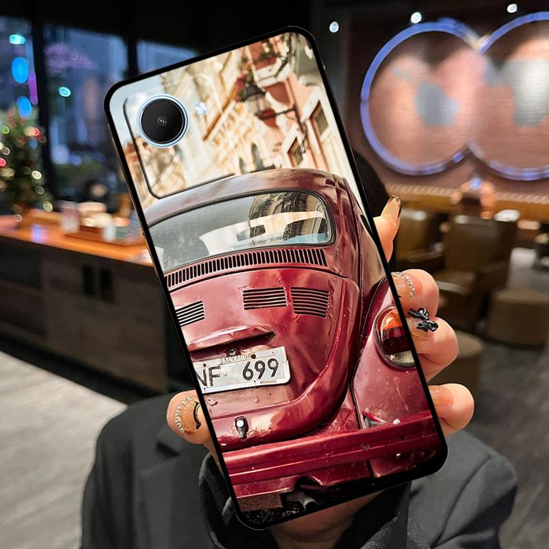 Classic Vintage Old Retro Car Case For Realme 13 Pro Plus 12 11 14 15 GT6 GT7 Pro C15 C35 C53 C55 C61 C63 C65 C67 C71 C75