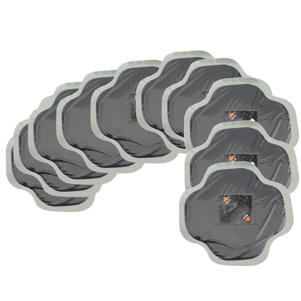 10 шт. 128 мм Автомобильная шина из натурального каучука Ремонт прокола шины Холодная заплата Бескамерные заплаты