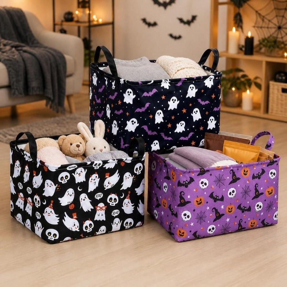 Ghost Clothes Storage Box Pumpkin Sundries Organizer Practical Laundry Basket Household