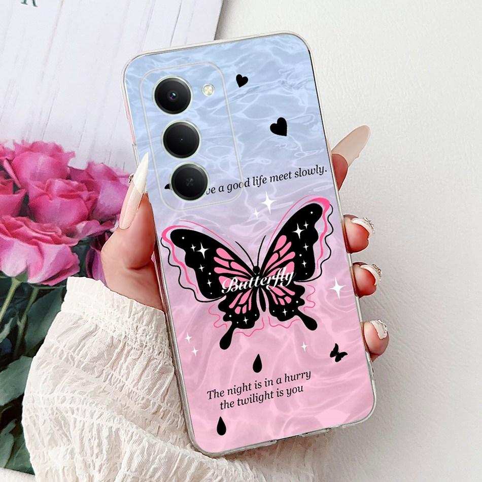 For Xiaomi Redmi 15 5G Note 15R Elegant Floral Butterfly Phone Case For Redmi Note15R Redmi15 5G Soft Silicone TPU Cases