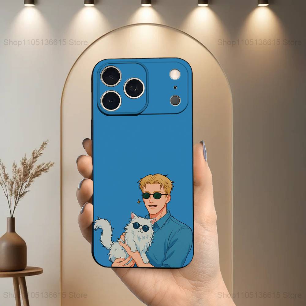 Чехол для телефона Аниме K-Kento N-Nanami Для iPhone 17,16,15,14,13,12,11 Plus,Pro Max,XS,X,XR,SE,Mini,8,7,Мягкий силиконовый Черный чехол