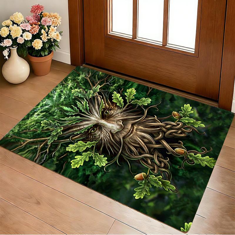 Green Man Living Room Nonslip Area Rug Soft Carpet For Bedroom Game Playroom Sofa Office Home Decor Doormat Christmas Gift