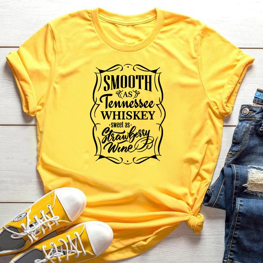 Smooth As Tennessee Whiskey Sweet As Strawberry Wine Shirt Country Music Rodeo Tshirt Unisex Country Life Tshirt Vintage Tops
