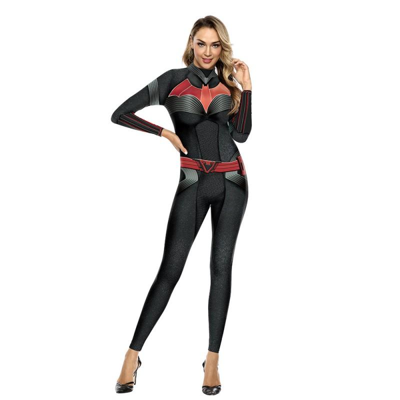 Adult 3D Skeleton Print Jumpsuit Halloween Cosplay Costume Party
