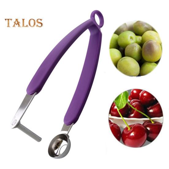 Cherry Corer Cherry Pitter Tool Stainless Steel Olive Pitter Heavy-Duty Fruit Pit Remover Multi-Purpose Kitchen Accessory