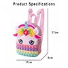 Geanta prescolara Silicone Unicorn 3D Model 21x17x8 cm Pink Kids Backpack Waterproof Durable