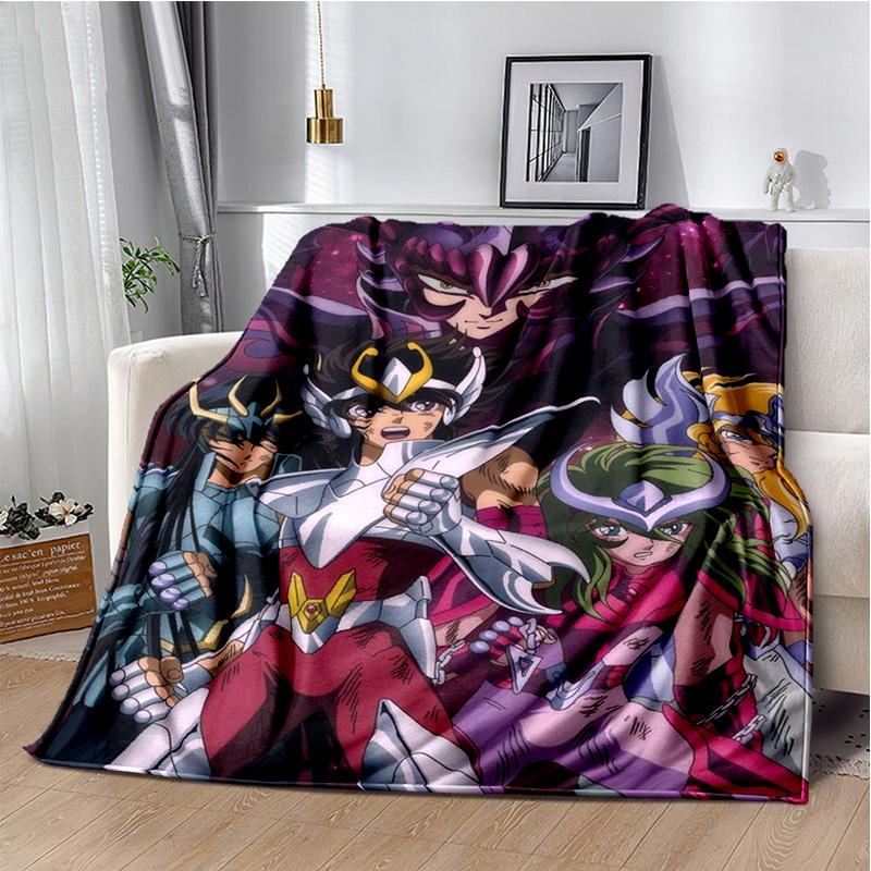 3D Ретро Saint Seiya одеяло с героями мультфильмов, мягкое одеяло для дома, спальни, кровати, дивана, пикника, путешествия, офиса, одеяло, детское одеяло