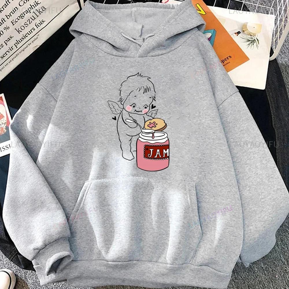 Kewpie Printed Hoodie Comfortable Personality Autumn and Winter Warm Suitable for Daily Activities Support Dropshipping