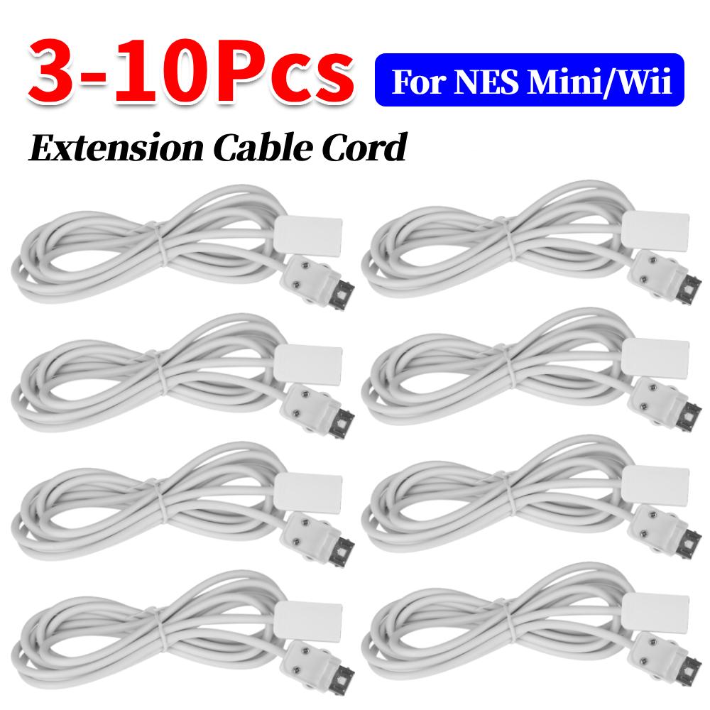 3-10 шт. 6,5 футов удлинитель для NES Mini Classic Edition, контроллера Wii, белые аксессуары для контроллера