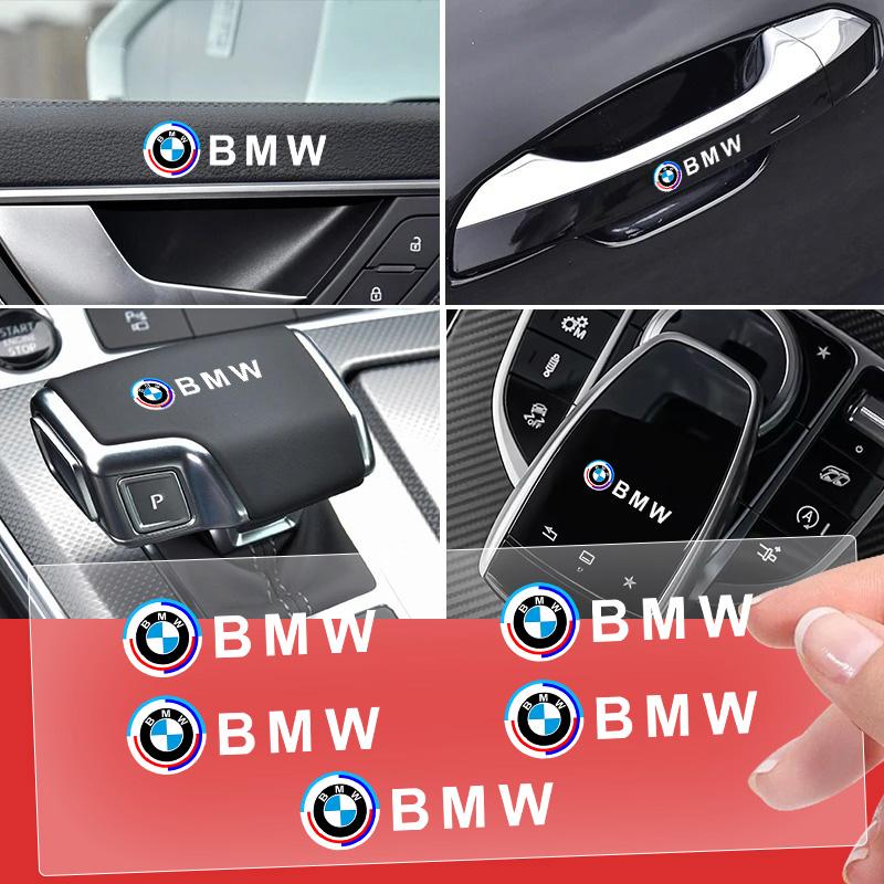 YMZP2 5/10pcs Car Creative Stickers Interior Decoration Decal Emblem For BMW 50th Anniversary E46 E90 F10 F30 G20 X1 X3 X5 Performance
