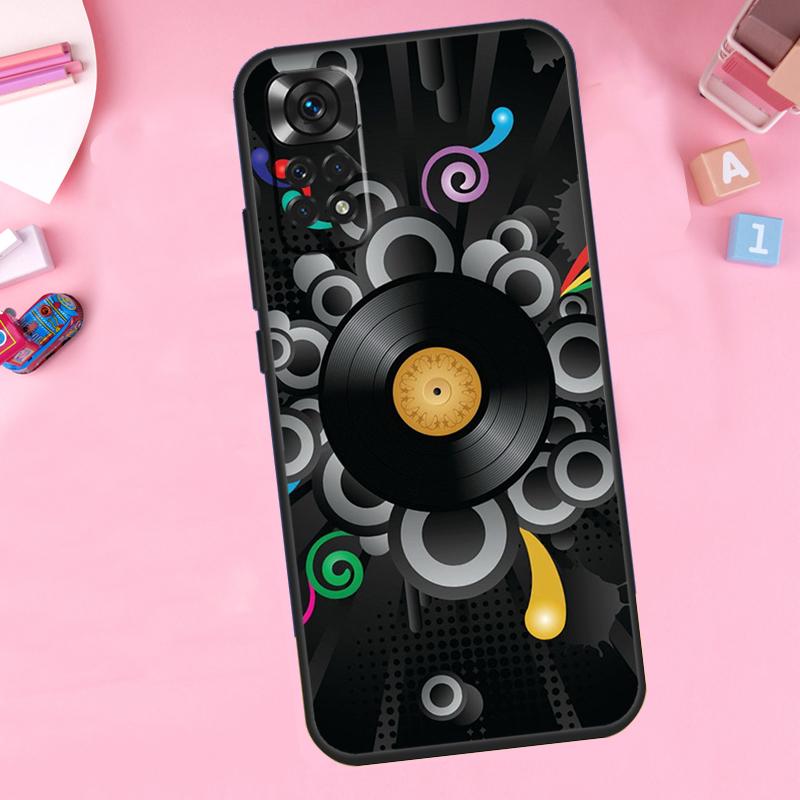 Vinyl DJ Record Art Funda For Xiaomi Redmi Note 12 Turbo 8 9 10 11 Pro 8T 9S 10S 11S 12S Redmi 10C 9C 12C Case