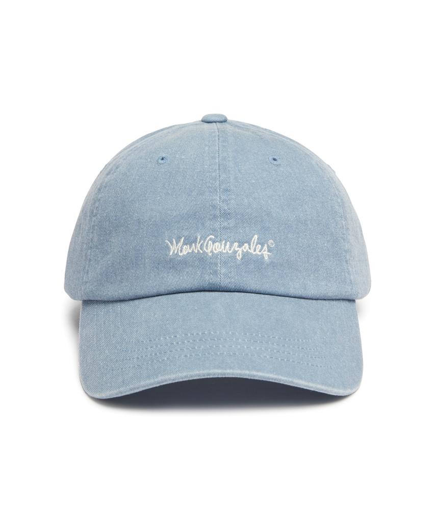 Mark Gonzales Базовая washed кепка с вышитым логотипом - Синяя
