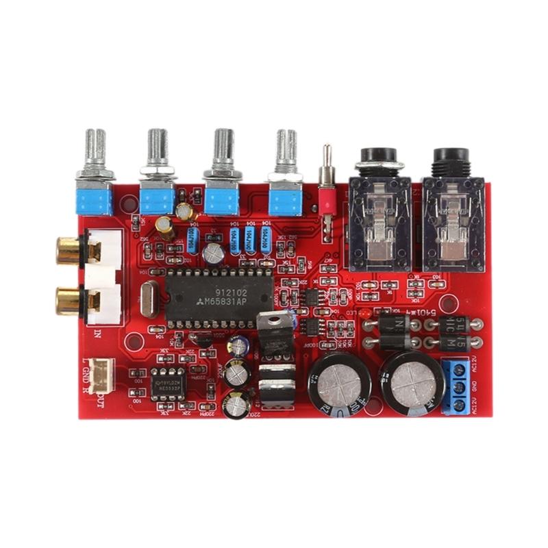 NE5532 Предварительный усилитель Тональная плата HiFiStereoAmplifier Управление громкостью 4-канальных усилителей Высокие частоты Низкие частоты