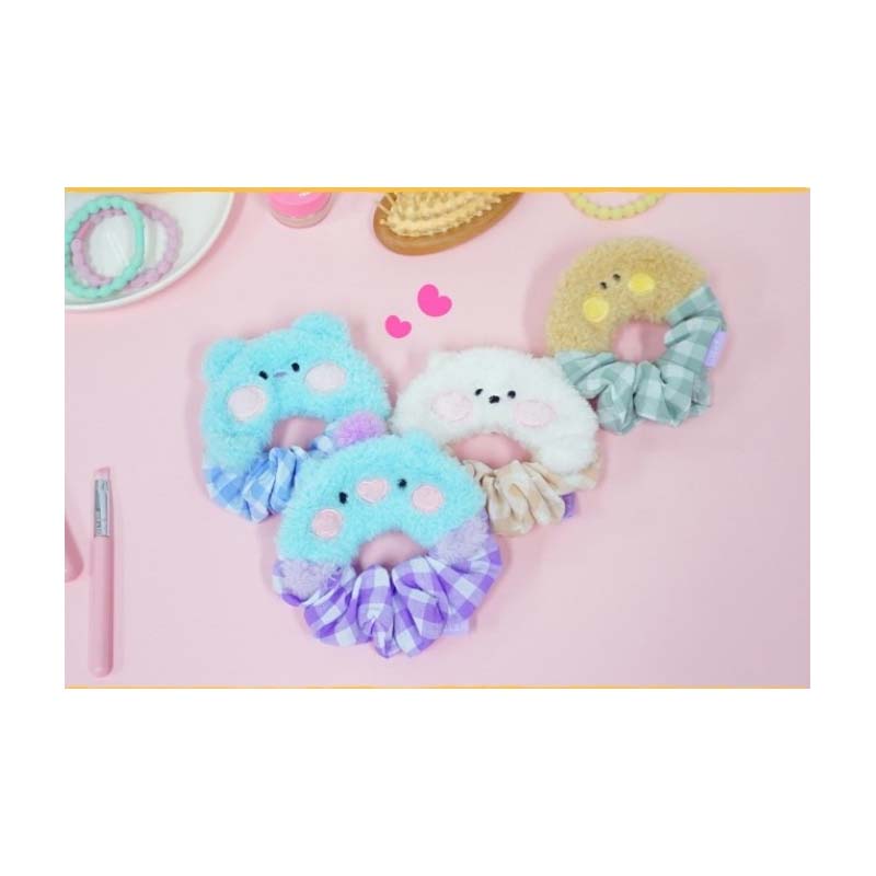 BTS BT21Official Minini Hair Scrunchie Band Tie Kpop Hairband
