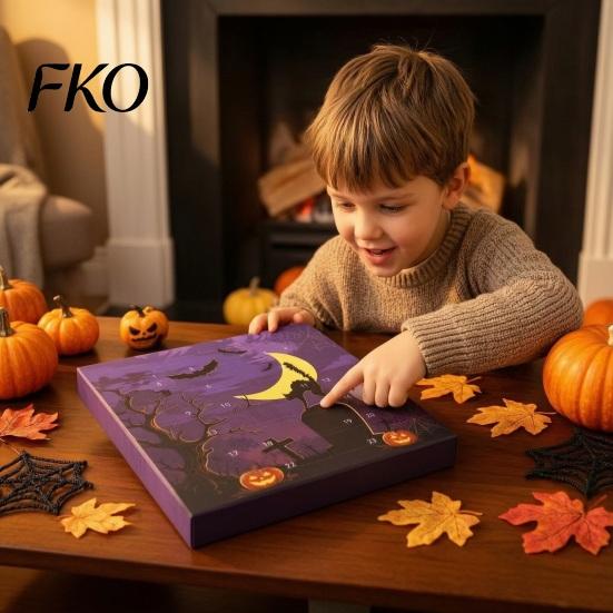 Halloween Countdown with Surprises 2026 Advent Calendar, 24 Day Box Cute Activity Collectible Toys, Spooky Holiday Gift Box, Home Party Decoration Toy