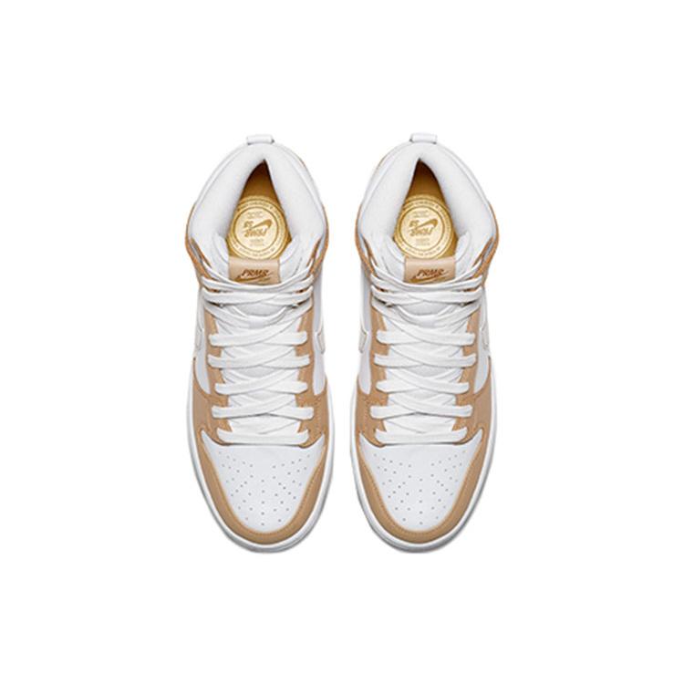 Premier X Nike SB Dunk High Retro White Champagne Без монеты 881758-217(N)