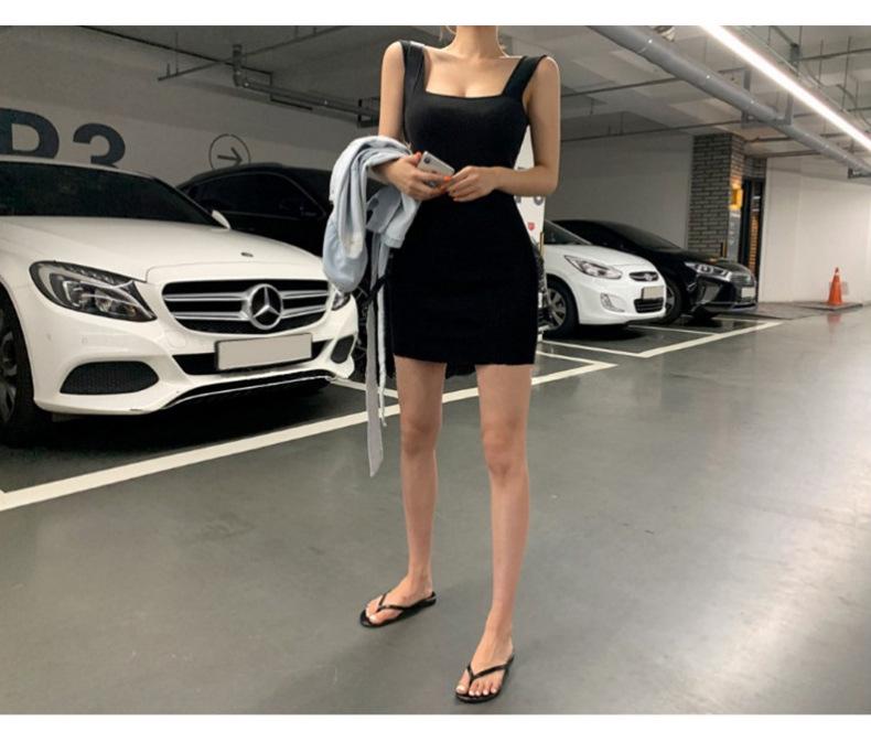 Женское сексуальное облегающее трикотажное платье-свитер-жилет - горячий корейский стиль