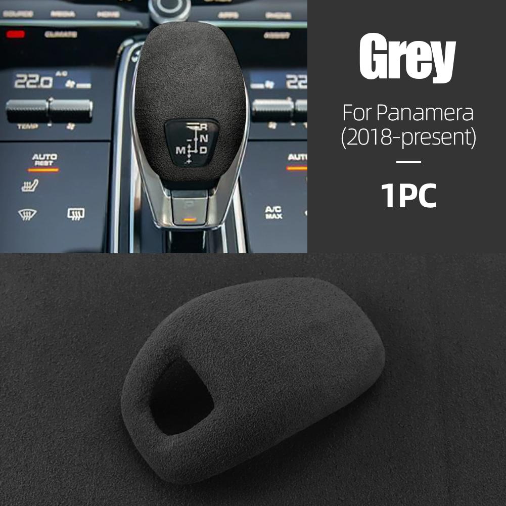 Новая замшевая пленка для Porsche Panamera 971, внутренняя отделка ручки переключения передач автомобиля, наклейка, аксессуары