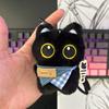 Аксессуары для брелока Черный кот Плюшевый котенок Подвеска Кавайный Кот Пара Брелоки Шарм для сумки Подарки на День Рождения Новый Год