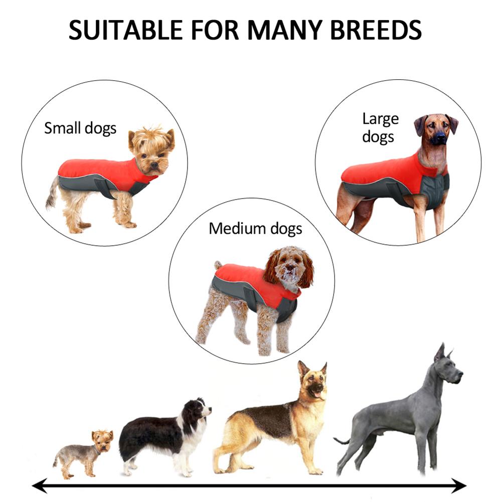Waterproof Dog Winter Coat Warm Puppy Jacket Vest Pet Clothes Apparel Dog Clothing
