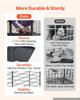 Metal Small Animal Cage 130 cm 4-Tier Rolling Ferret Cage On Wheels, 13.97 mm Wire Spacing Large Cages with Hammock, Ramps, Tray & Doors for Ferret,