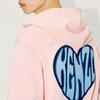 KENZO Sweatshirts Unisex Pink Hooded Moderate Straight Fit FD65SW0804MF-34