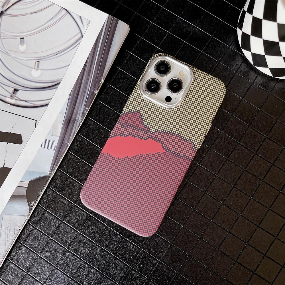 Colourful Kevlar Pattern For Magsafe Magnetic Phone Case For iPhone 16 15 11 12 13 14 Pro Max Luxury Wireless Charge Matte Cover