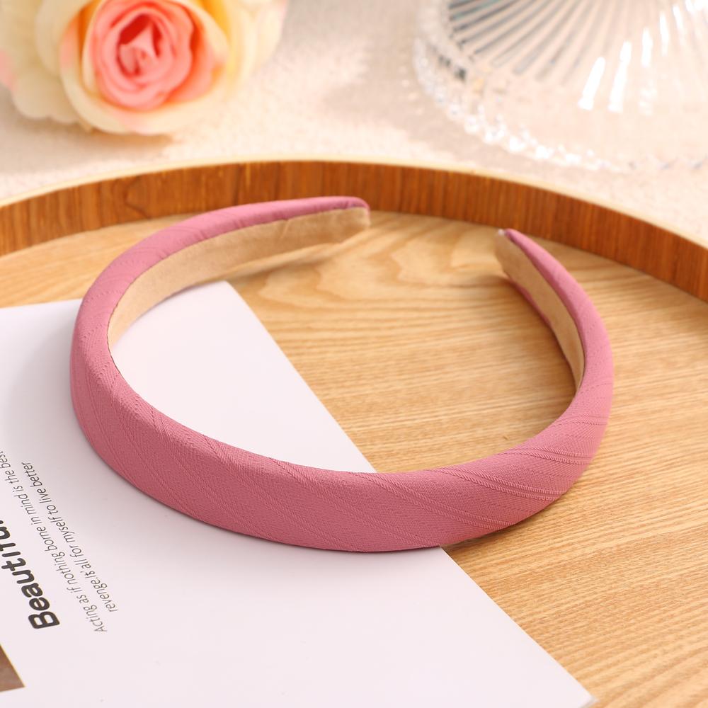 Простая утолщенная повязка для волос, однотонная разноцветная повязка на голову для девочек, корейская свежая повязка на голову, женские модные аксессуары для волос