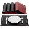 Exgox Double-Sided PU Placemats, Stylish, High-Quality, Stain-Resistant, Waterproof, Insulated, Easy To Clean, Eco-Friendly, Oil-Resistant, Fully Wash
