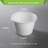 Thickened Milky White Disposable Round Lunch Box with Lid - Perfect for Takeaway and Snail Noodle Soup, Free Shipping