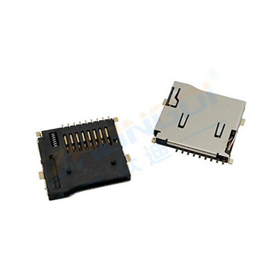 TF-002-P Подпружиненный 9-контактный MicroSD (TF) Слот для карты