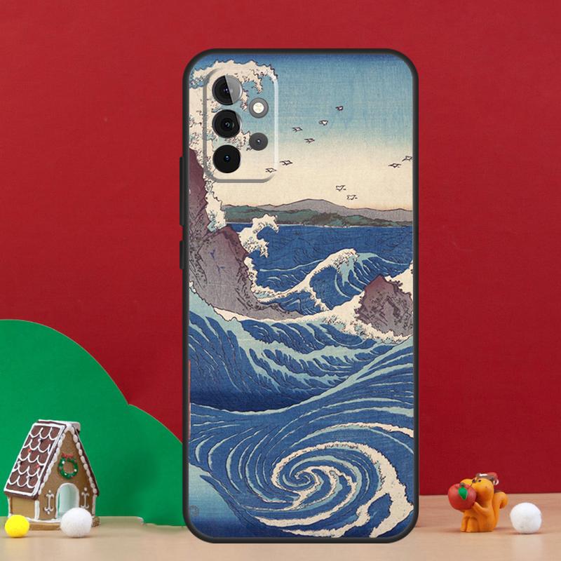 Японский чехол в стиле Укиё-э для Samsung Galaxy A17 A06 A16 A56 A36 A54 A34 A14 A52 A32 A13 A23 A33 A53 A15 A35 A55