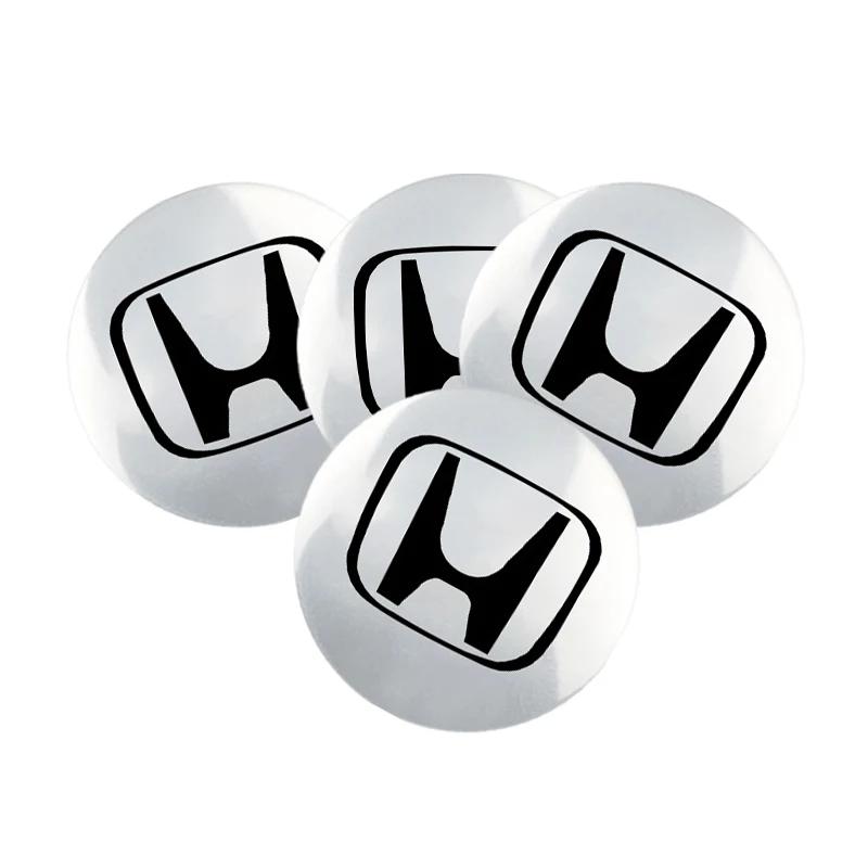 4pcs 56mm 60mm Car Wheel Center Hub Center Cap Rim Hub Dustproof Cover Emblemem For Honda Accord CRV XRV Civic Odyssey ahn256