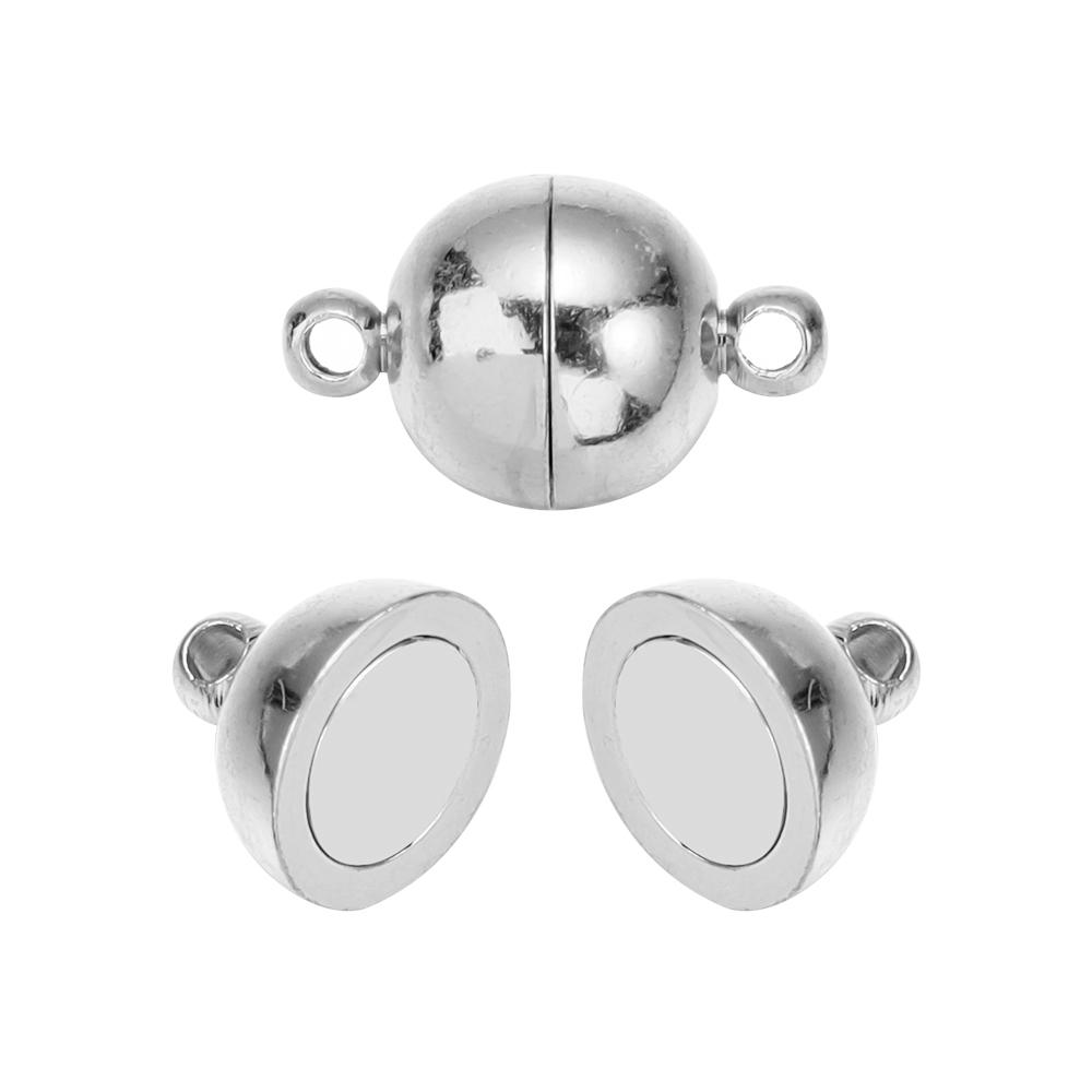5 Sets Ball Shape Round Strong Magnetic Clasps Magnet End Clasp Connectors For Jewelry Making DIY Bracelet Necklace Accessories