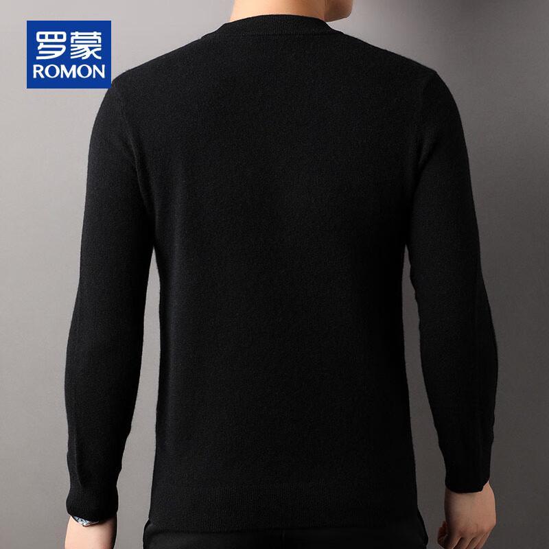 ROMON Мужской пуловер из 100% чистого кашемира с круглым вырезом