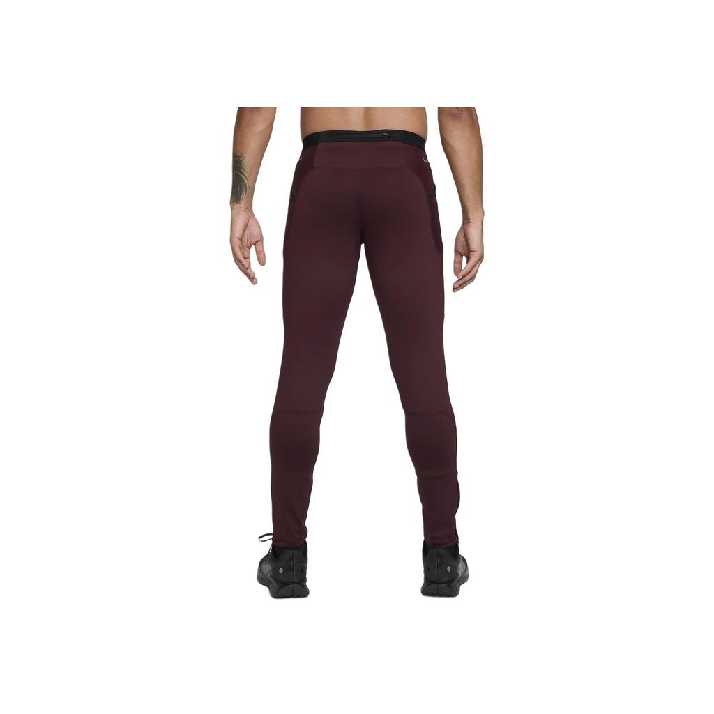 Nike Lunar Ray Running Tight Теплые дышащие спортивные длинные брюки мужские низы бордового цвета FB8599-652