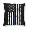 Наволочка для квадратной подушки с флагом США синей линии, декоративная подушка, Америка, американский, Соединенные Штаты, новинка, чехлы для подушек