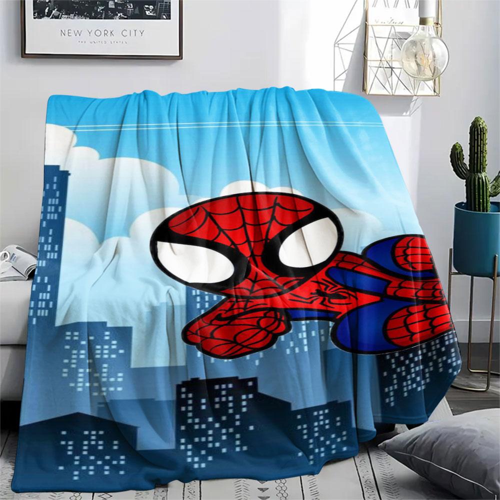 Spider-Man Patterned Comfortable Blanket. Super Soft Fleece, Soft, Comfortable, and Lightweight.Suitable as a Gift
