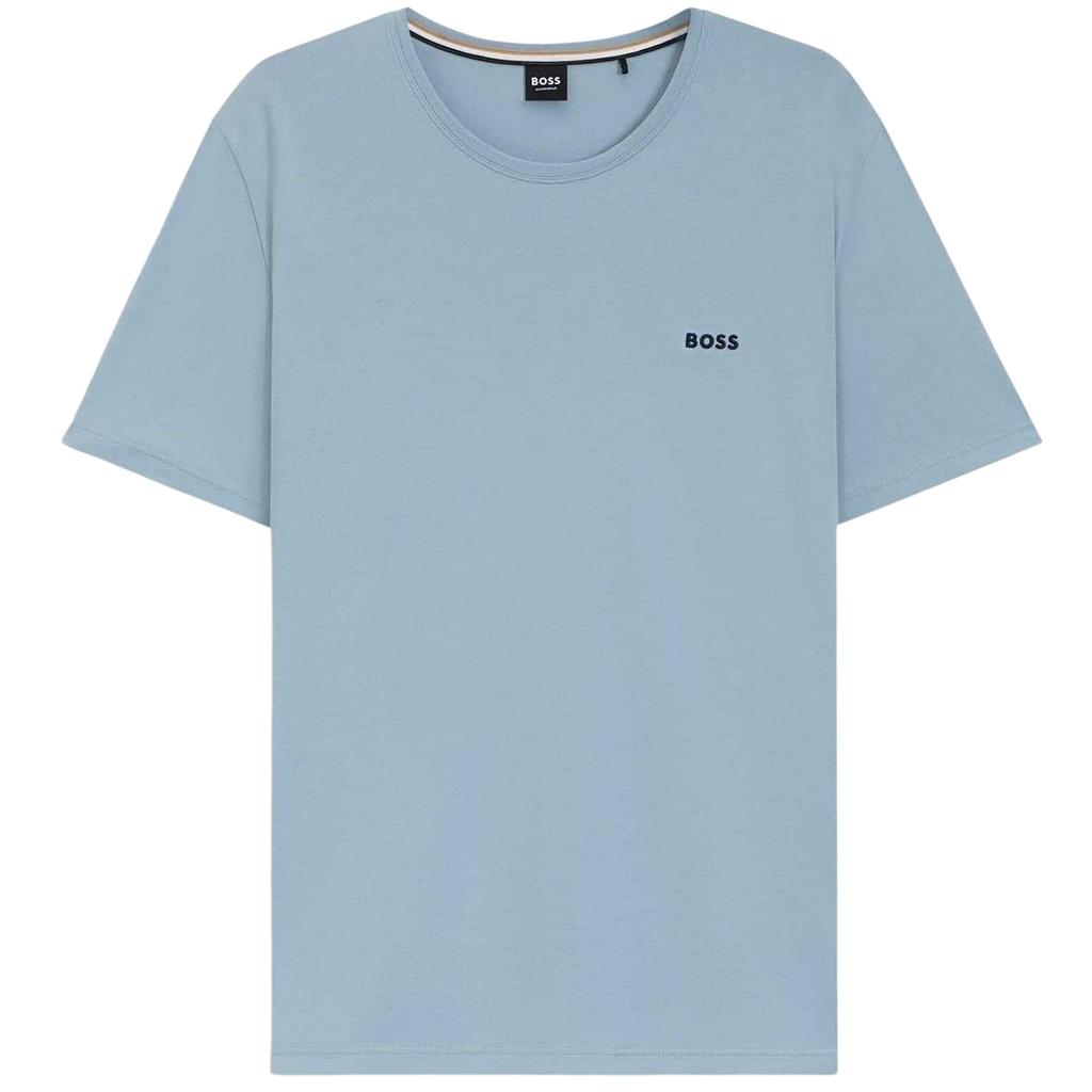 Boss Mens Mixmatch Crew Neck Short-Sleeved T-Shirt