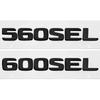 3D ABS Car Rear Trunk Letter Emblem Tail Number Badge Sticker for Mercedes Benz 230E 300E 300SEL 300SE 500SEL 560SEL 600SEL JM2
